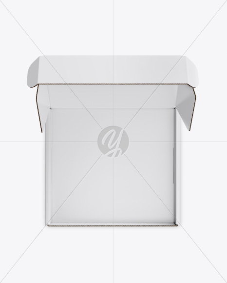 Opened Paper Box Mockup