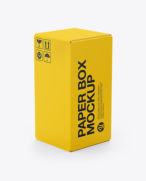 Paper Box Mockup - Rectangle box mockup