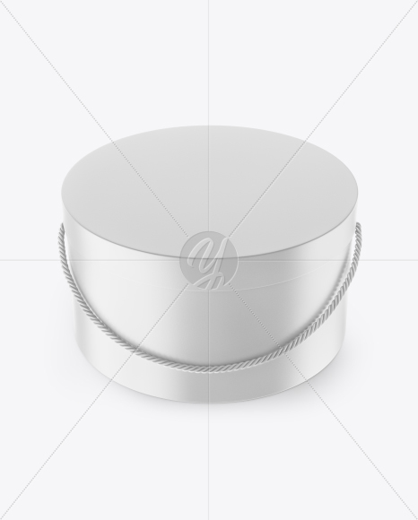 Matte Round Box Mockup