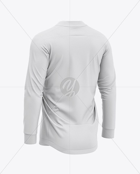 Soccer V-Neck Jersey LS Mockup