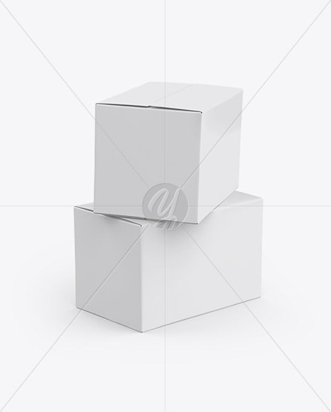 Two Paper Boxes Mockup