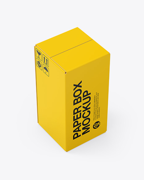 Paper Box Mockup - Rectangle box mockup