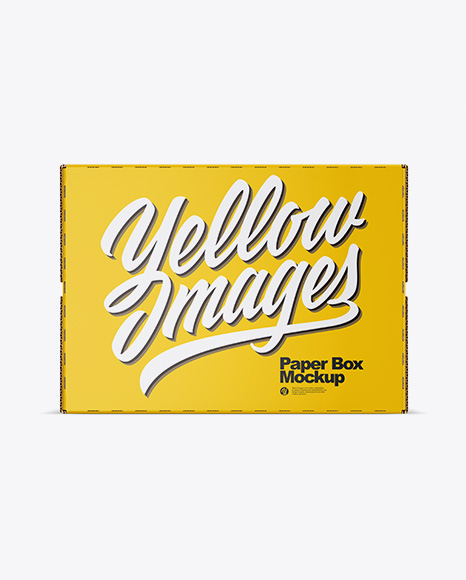 Glossy Paper Box Mockup