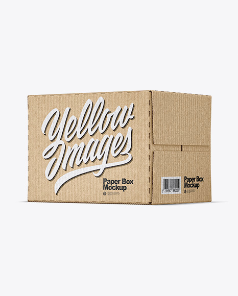 Kraft Paper Box Mockup