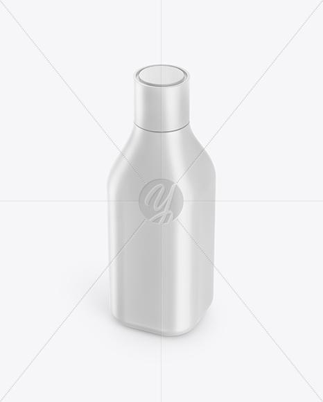 Matte Square Bottle Mockup