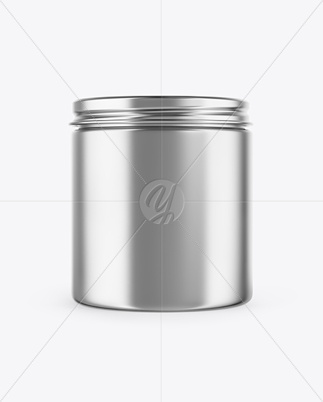 Metallic Storage Jar Mockup