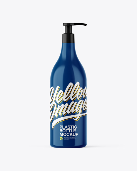 Glossy Shampoo Bottle Mockup