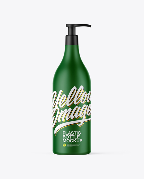 Matte Shampoo Bottle Mockup