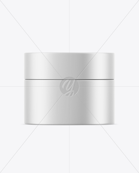 Matte Cosmetic Jar Mockup