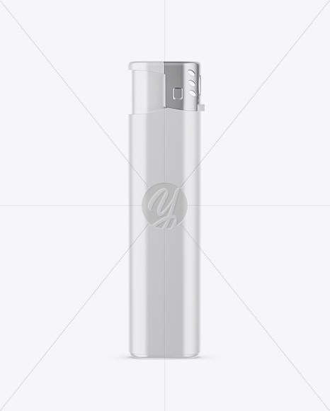 Matte Plastic Lighter Mockup