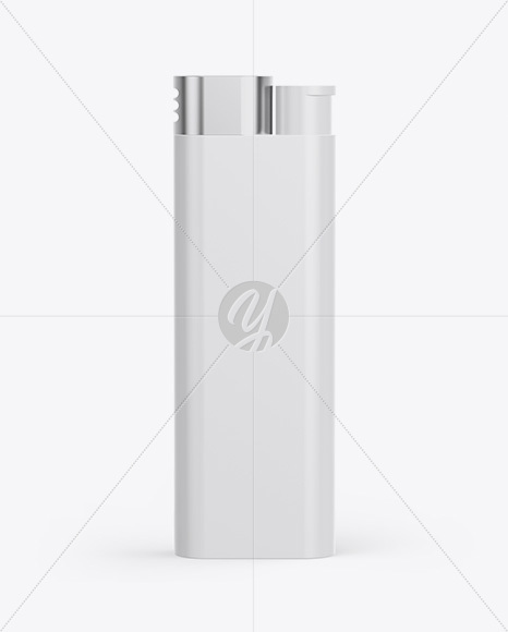 Plastic Lighter Mockup - Front View