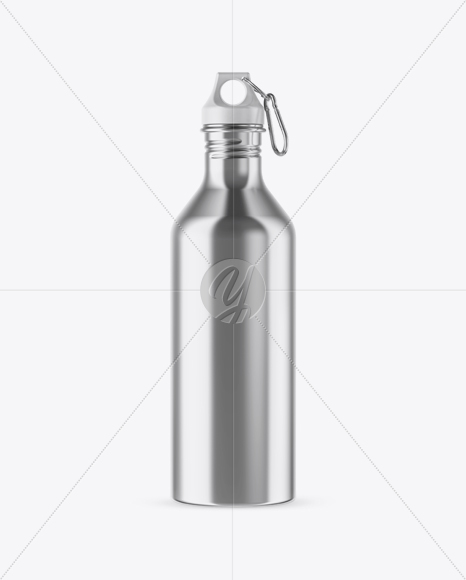 Metallic Sport Bottle Mockup