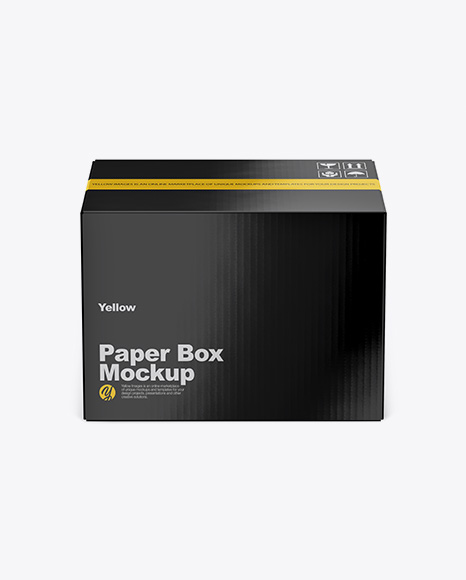 Glossy Box Mockup - Rectangle box mockup