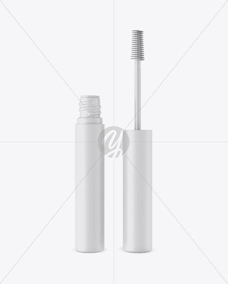 Opened Matte Mascara Tube Mockup