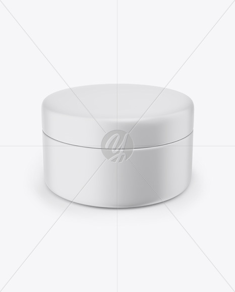 Matte Cosmetic Jar Mockup