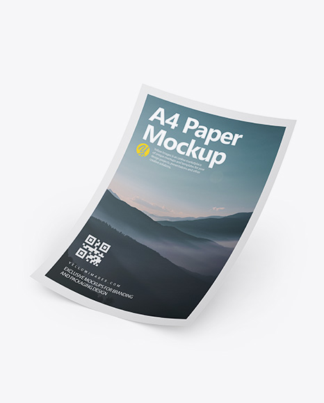 Textured A4 Paper Mockup