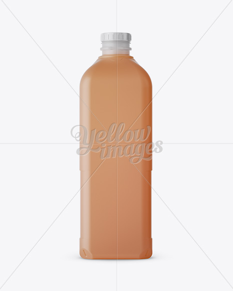 2L Frosted Plastic Juice Jug Mockup - Front and Back Views - Free