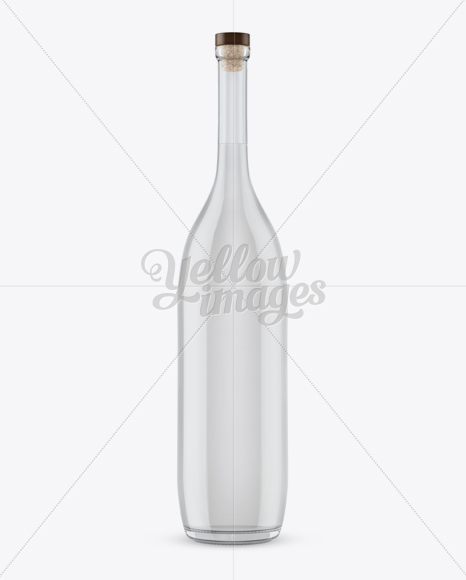 Long Neck Tequila Bottle Mockup