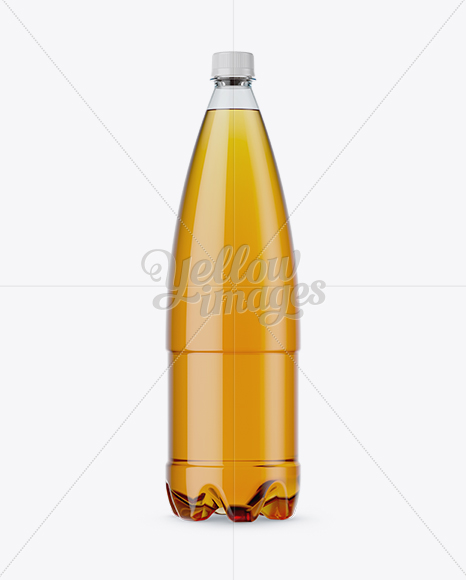 1L Clear PET Bottle w/ Soft Drink Mockup 1L Clear PET Bottle w/ Soft Drink Mockup