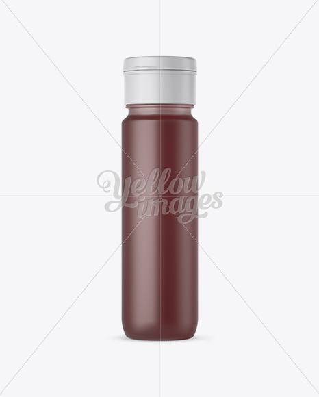 Frosted Glass Fruit Liqueur Bottle Mockup