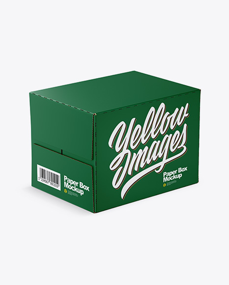 Matte Paper Box Mockup - Rectangle box mockup