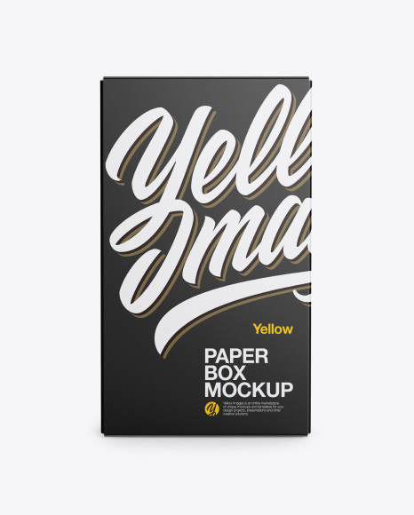 Paper Box Mockup - Rectangle box mockup