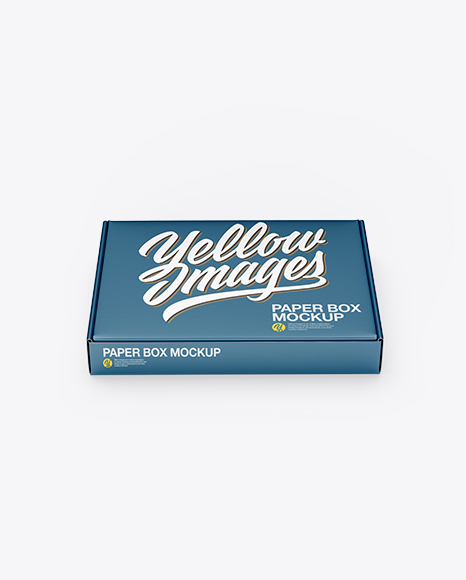 Matte Paper Box Mockup