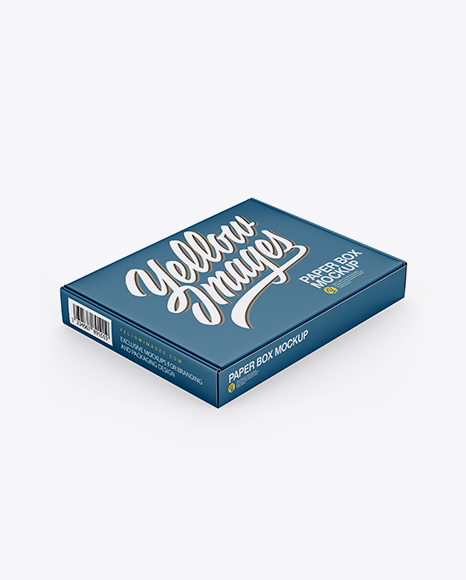 Matte Paper Box Mockup