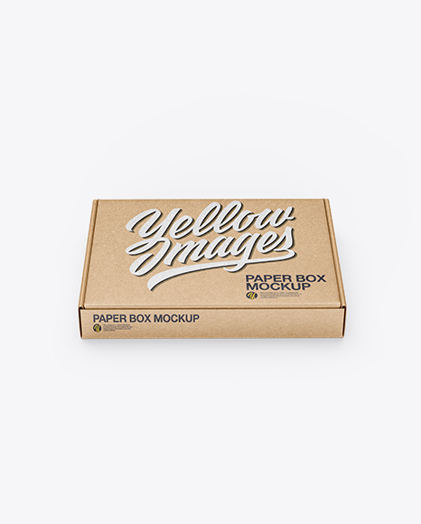 Kraft Paper Box Mockup