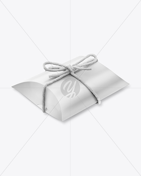 Matte Gift Box w/ Thread Bow Mockup