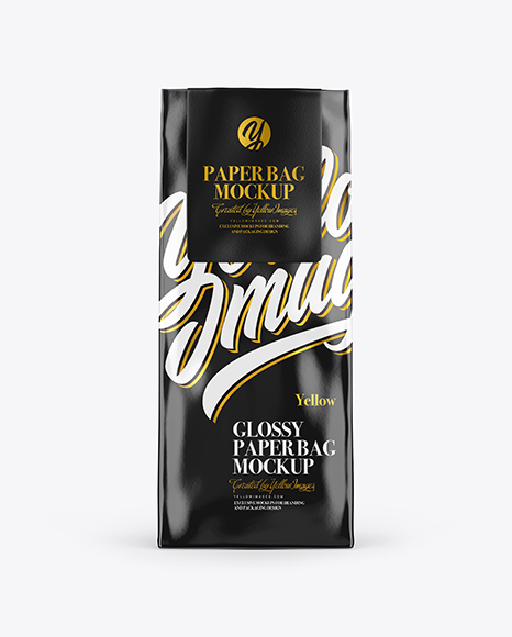 Glossy Paper Bag Mockup