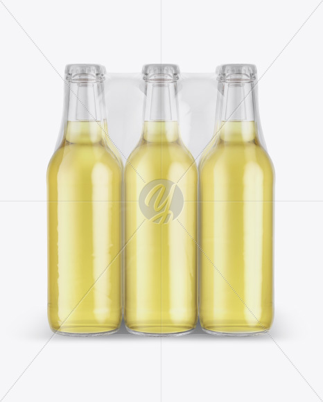 6 Bottles Pack Mockup