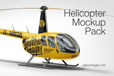 Helicopter Mockup Pack - Aircraft