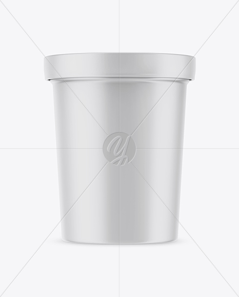 Matte Ice Cream Cup Mockup