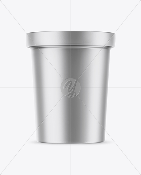 Metallized Ice Cream Cup Mockup