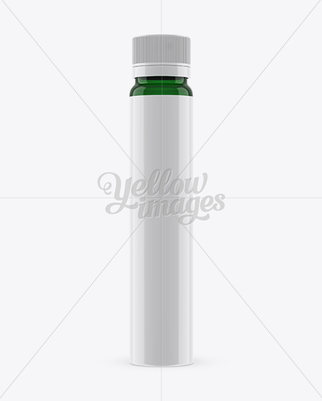 Green Sport Nutrition Bottle Mockup - Eye-Level Shot