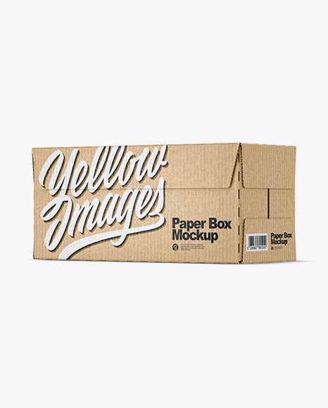 Kraft Paper Box Mockup