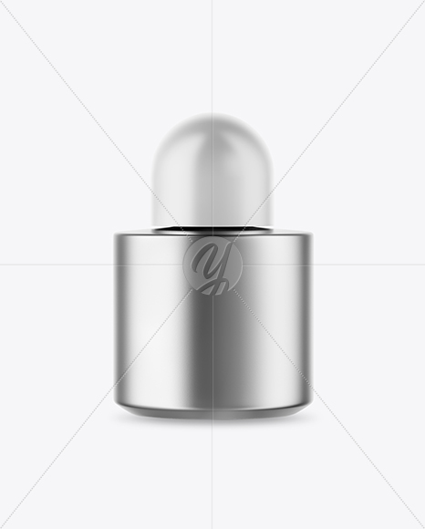 Matte Metallic Cosmetic Bottle Mockup