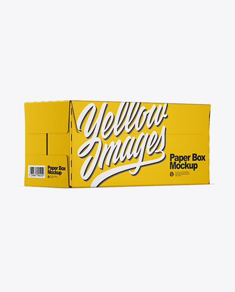 Glossy Paper Box Mockup