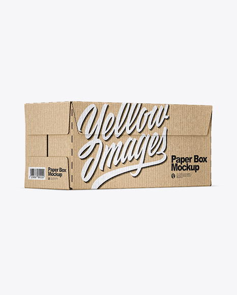 Kraft Paper Box Mockup - Rectangle box mockup