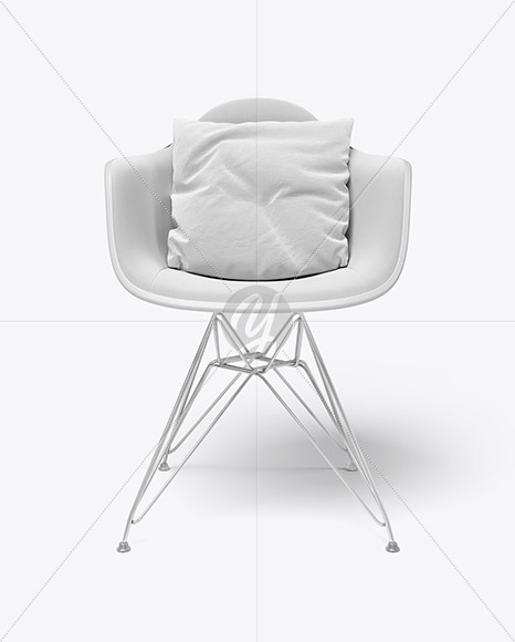 Chair With Pillow Mockup