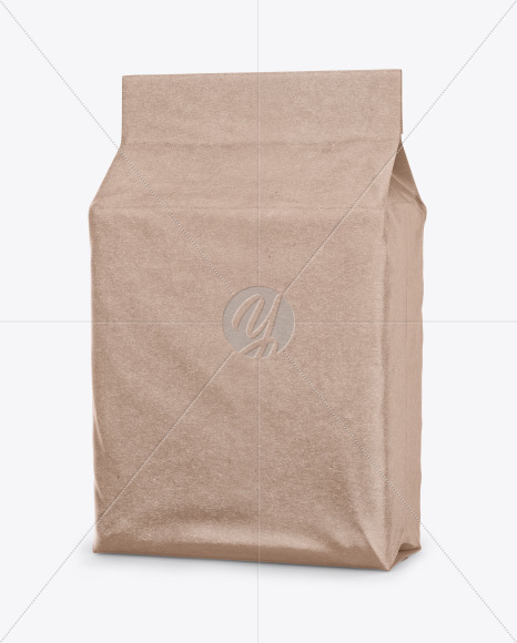 Kraft Stand-up Food Bag Mockup