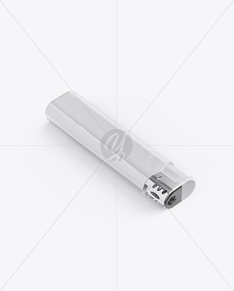 Glossy Plastic Lighter Mockup