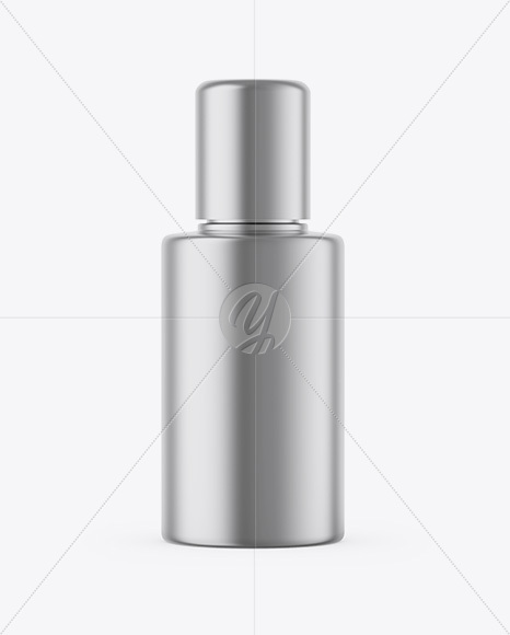 Matte Metallic Cosmetic Bottle Mockup