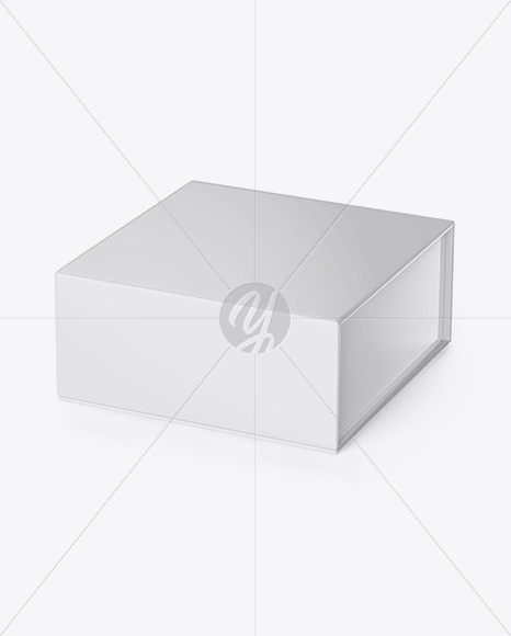 Paper Box Mockup - Half Side View