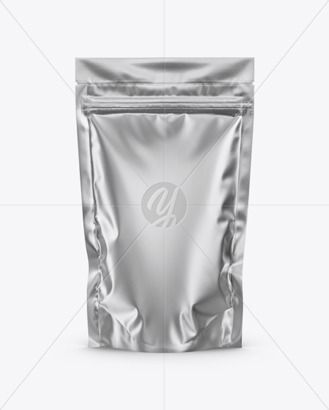 Matte Metallic Pouch Mockup