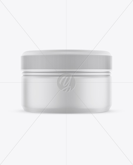 Matte Cosmetic Jar Mockup