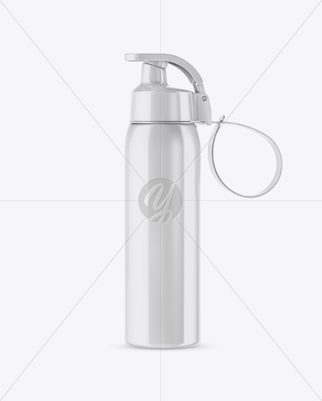 Glossy Sport Bottle Mockup