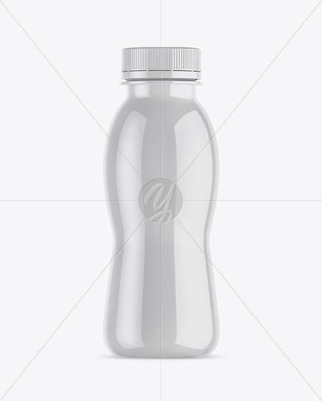 Glossy Plastic Bottle Mockup