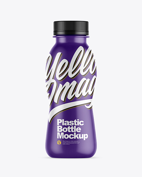 Matte Plastic Bottle Mockup